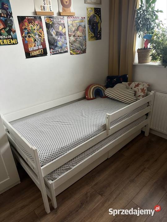 Lóżko drewniane dwuosobowe pojemnik Kraków