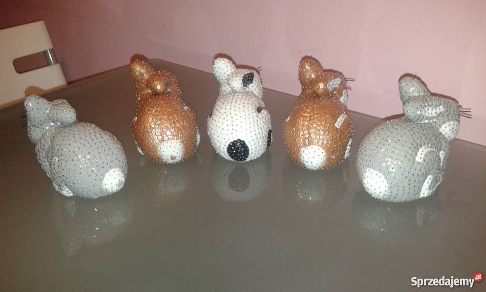 ozdoby z cekinów ZAJĄC Dekoracje i ozdoby śląskie
