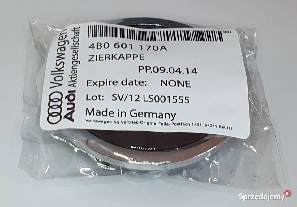 dekielki AUDI 69mm ASO dekle 4 czarne oryginalne Bełchatów