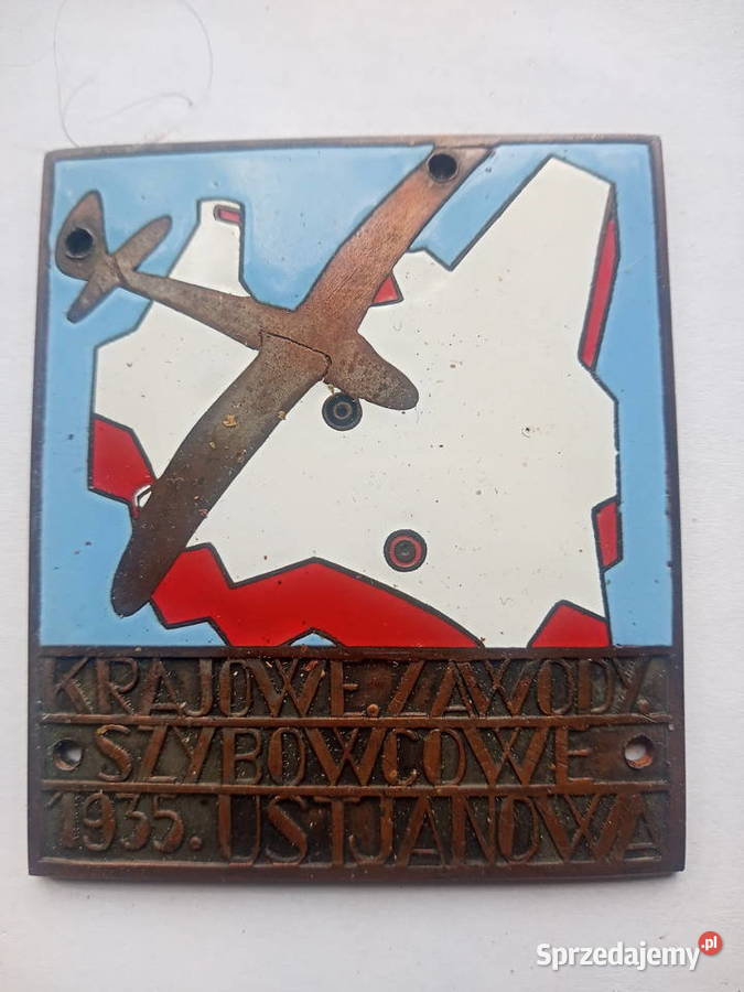 Plakieta Krajowe Zawody Szybowcowe 1935 Gliwice