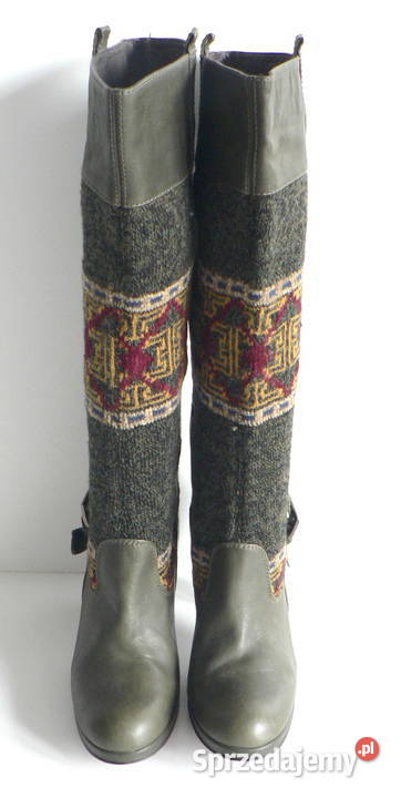 HUELLA oryginalne kozakiskóra wełna37 Łódź