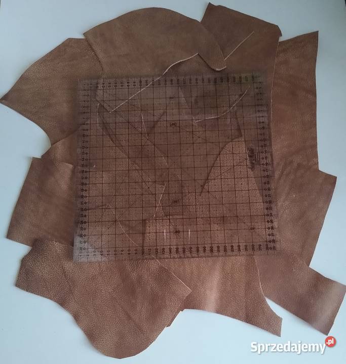 Skóra 485 g Naturalna Włoska Brązowy Postarzana pomorskie Gdańsk sprzedam