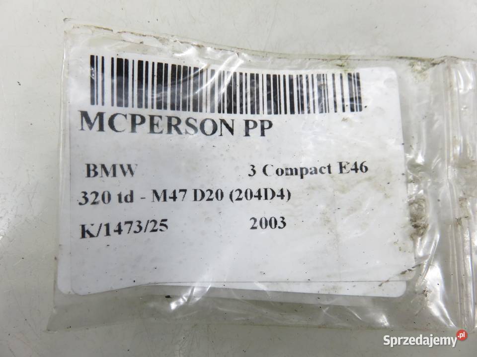 MCPERSON PRAWY PRZEDNI BMW E46 320 td