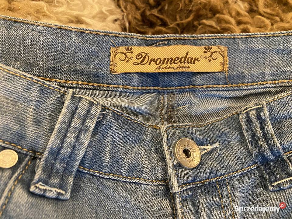 Jeansy rybaczki 34 Dromedar niebieski Zawiercie