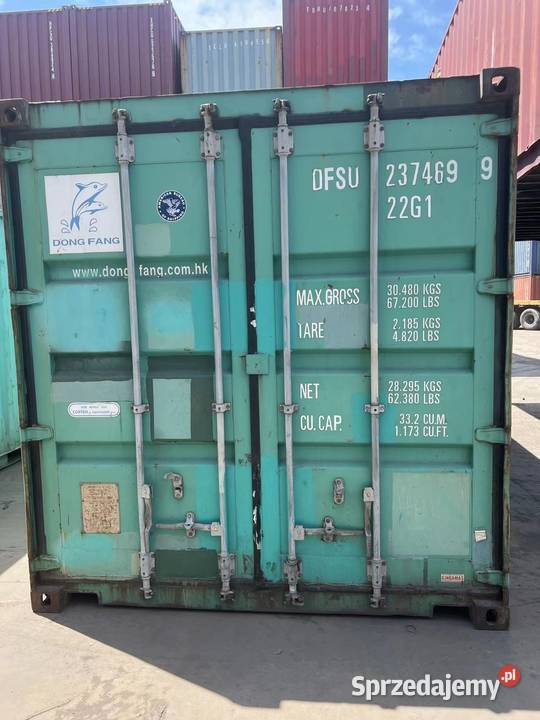 Kontener morski magazynowy 20DV 6 metrowy Magazynowanie Siemianowice Śląskie sprzedam