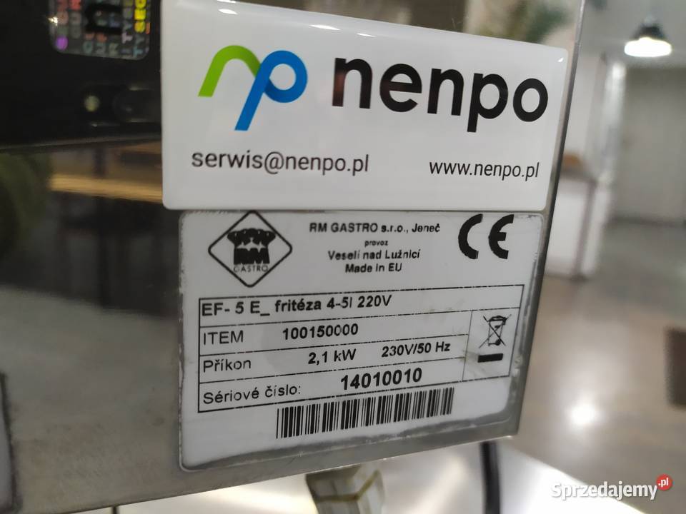 Frytownica elektryczna pojedyncza RM EF5E Kazuń Polski