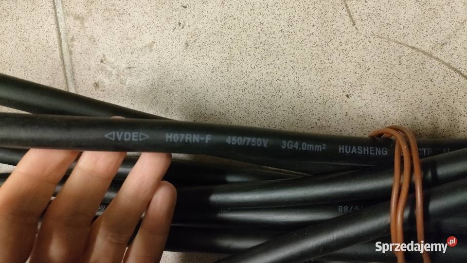Kabel 3 żyłowy 4 mm2 450750V Huasheng H07RNF Szczecin