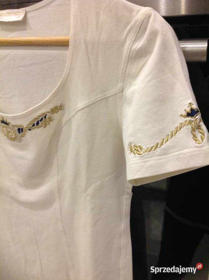 Biała Bluzka Damska roccobarocco XSS Haft Rozmiar 34(XS) Nowa Sól