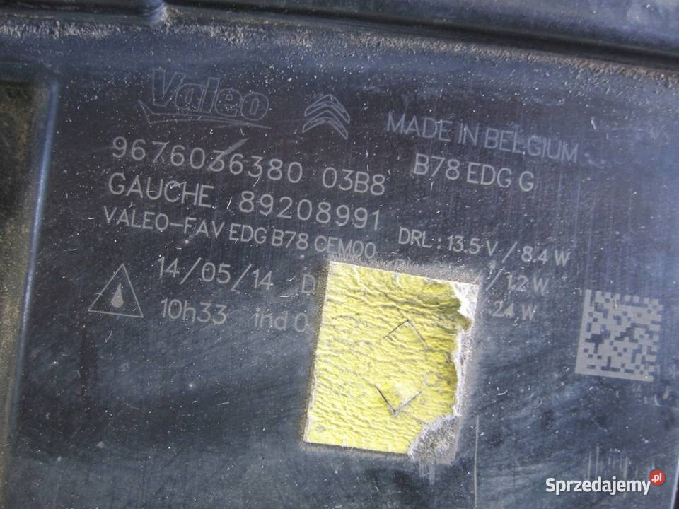 C4 GRAND PICASSO II 15r lampa LED lewa przód osobowe