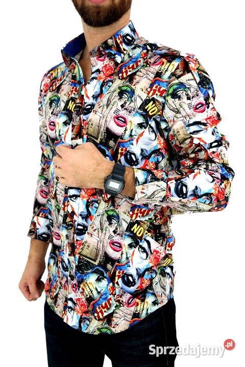 DANIEL BESSI Koszula Męska Fb072 Moda GAZETA wielkopolskie Ostrów Wielkopolski sprzedam