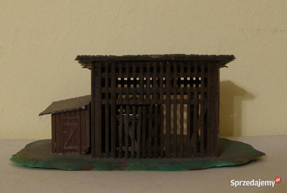 Domek na makietę 35 kolejka drewutnia skala TT Łódź