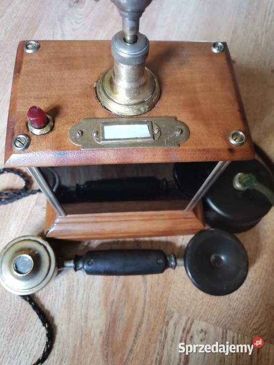 Stary telefon na korbke z lat 30 tych Art Deco Kraków