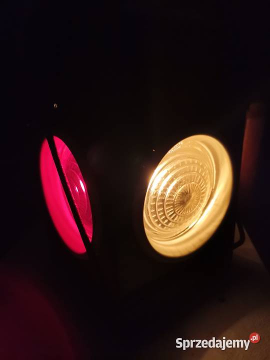 Stara lampa kolejowa na nafte Art Deco Kraków