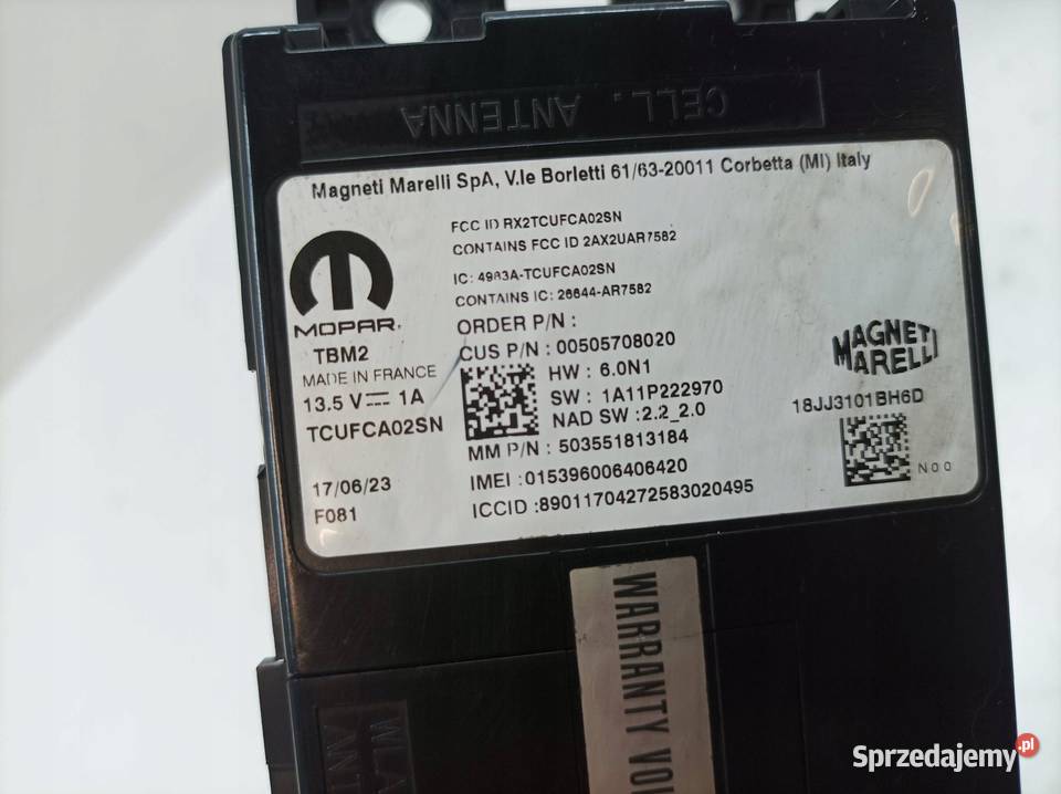 MODUŁ 00505708020 Alfa Romeo Tonale I 2022