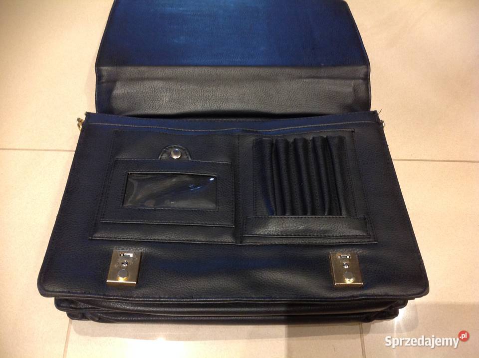 Teczka Aktówka Czarna lata 90