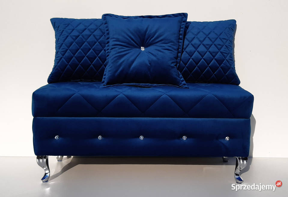 PUFA ŁAWKA PIKOWANA KARO SWAROVSKI Poduszki