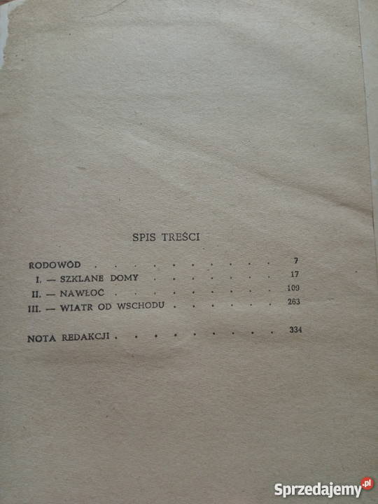 Przedwiośnie S Żeromski 1956r sprzedam