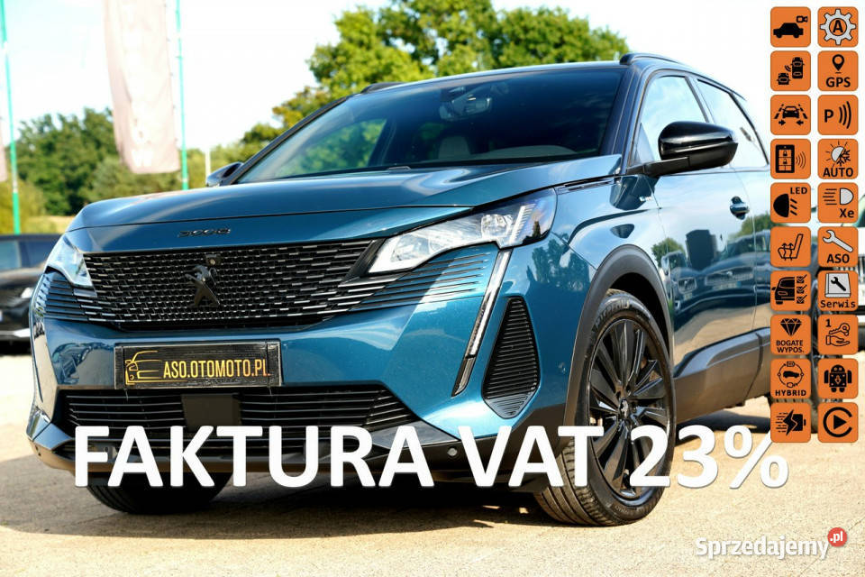 Peugeot 3008 GT ful led skóra masaze ACC kamery kurtyny powietrzne Otmuchów