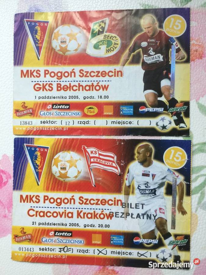 1170 Bilety Pogoni Szczecin 2005 R