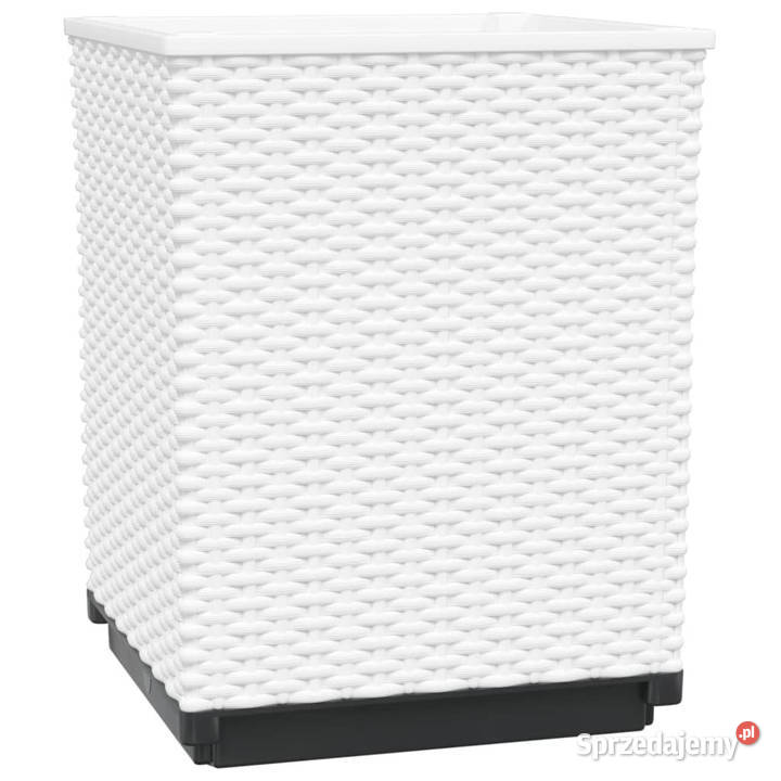 Donice 2 białe 30x30x37 polipropylen WM364183 Warszawa