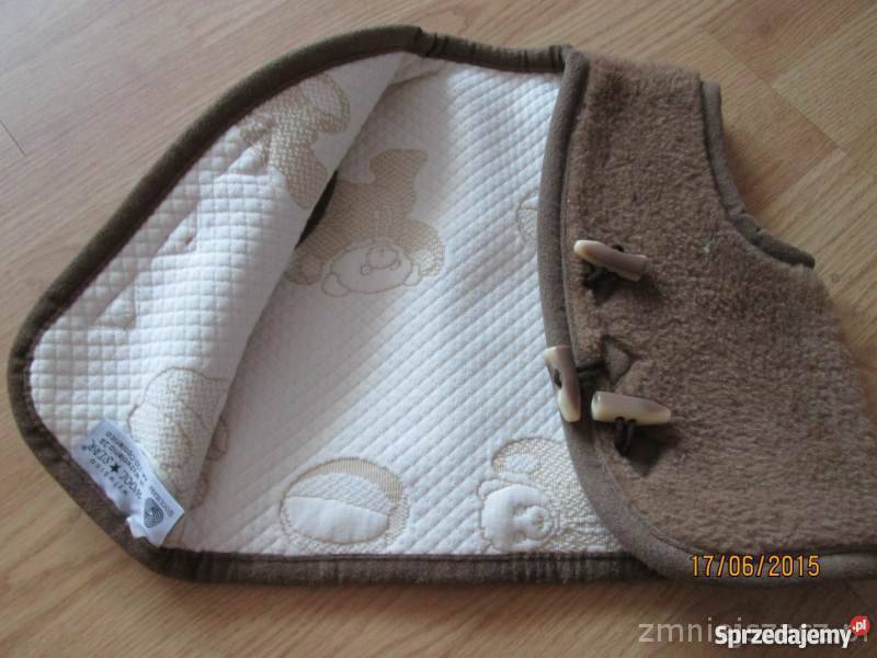 NOWA ciepła wełniana kamizelka WOOL STAR brązowy/beżowy Opalenica