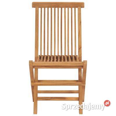 vidaXL Składane krzesła ogrodowe 2 lite drewno Warszawa