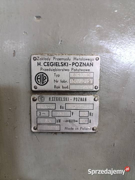Wiertarka promieniowa Trzyciąż