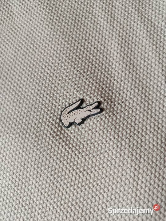 Tshirt bawełniany Lacoste beżowy L regular fit Lacoste Białystok