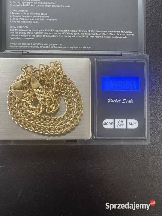 Łańcuszek złoty męski Tychy