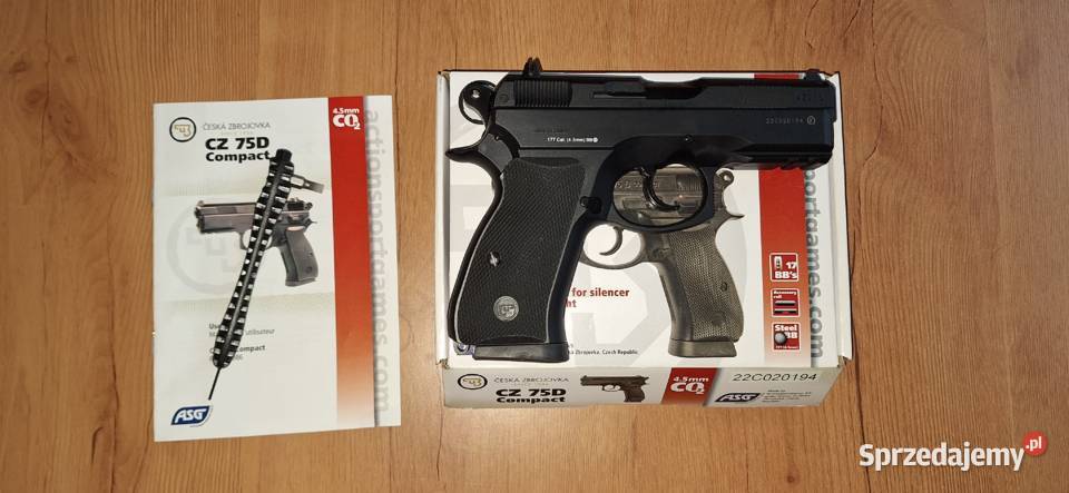 Wiatrówka Pistolet replika CZ 75D Compact 45 mm Skarżysko-Kamienna