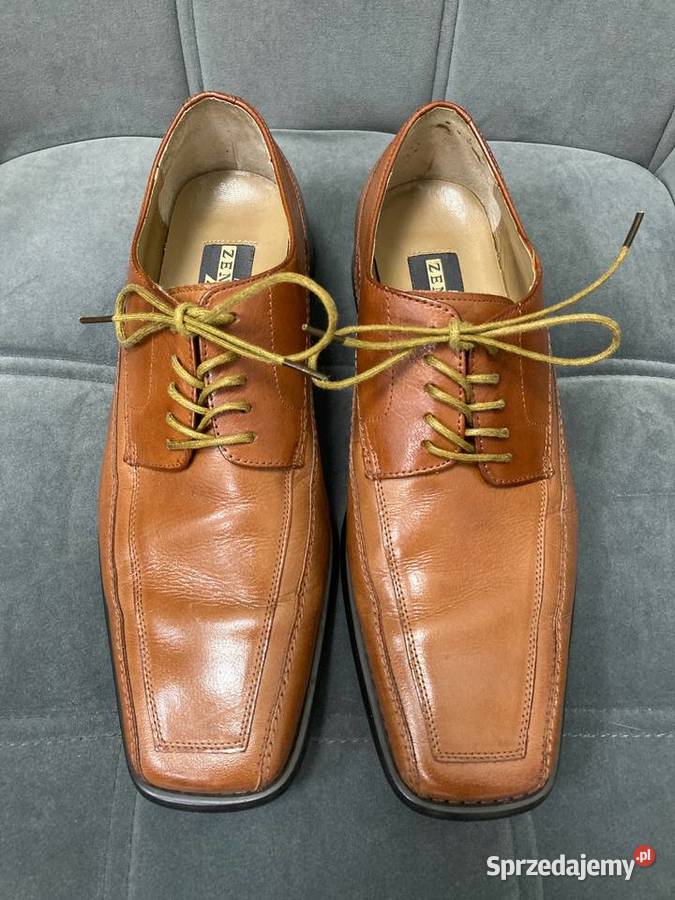 Nowe męskie buty Zengara skóra toffi półbuty Nisko sprzedam