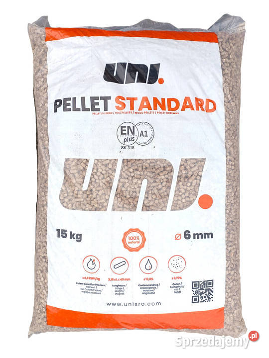 Pellet drzewny Uni Pellet Standard EN PLUS A1 Łaszczów