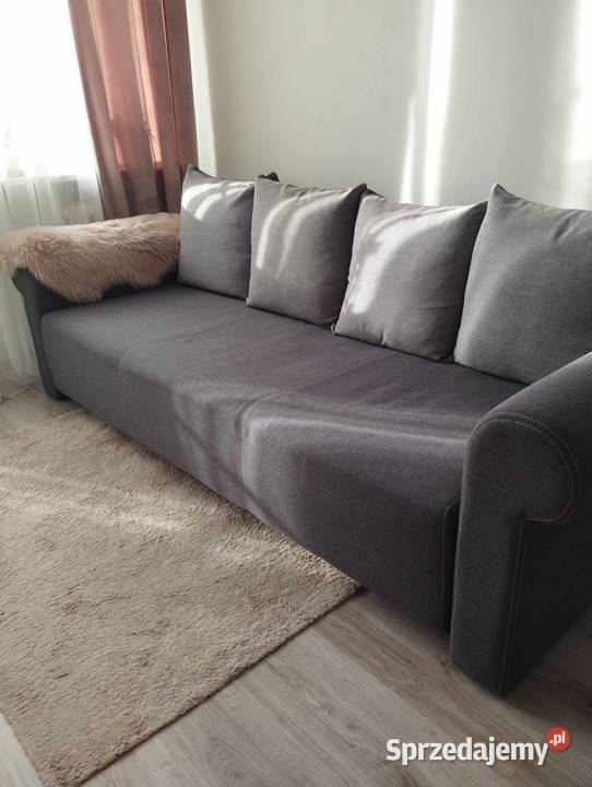 Kanapa 150 195 rozkładana sofa szeroka szara łódzkie
