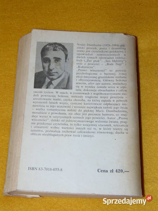 Prawo wieczności Nodar Dumbadze Lublin sprzedam