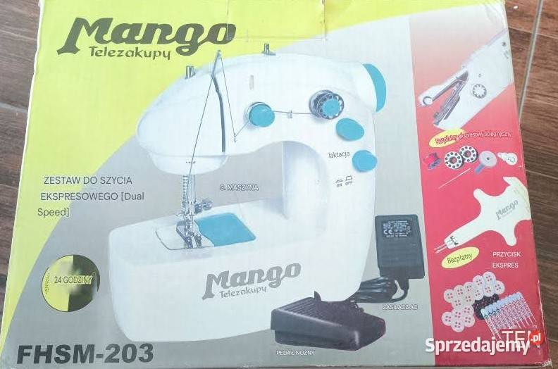 Nowa Mini Maszyna do Szycia Igła Nić Zasilacz