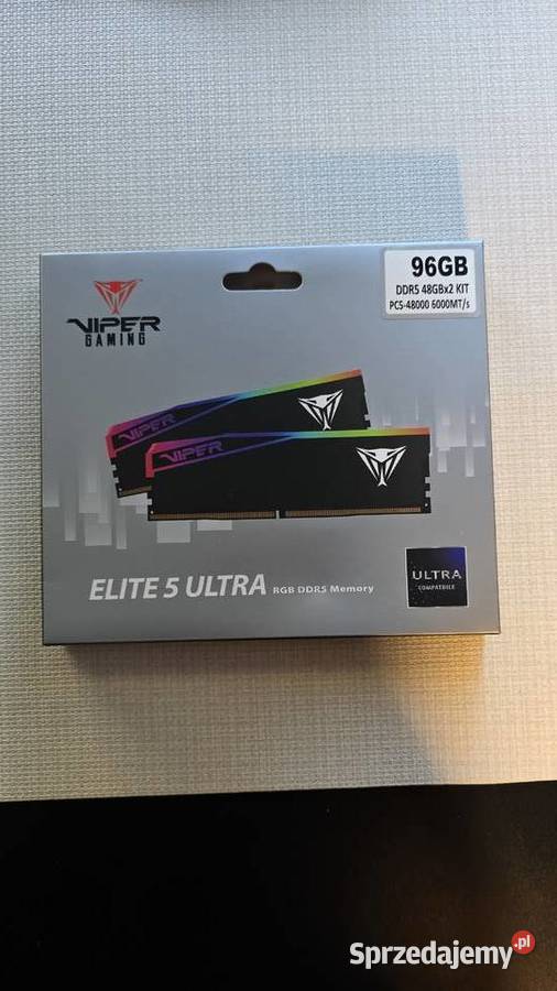 Pamięć Patriot Viper Elite 5 RGB Ultra, DDR5, 96 GB, 6000MHz, CL28