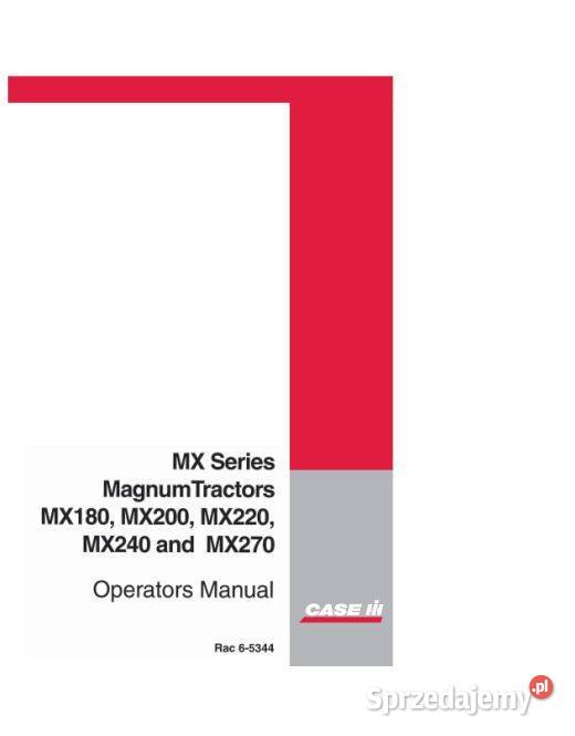 CASE IH MX180 MX200 MX220 MX240 MX270 Magnum Kultura i Rozrywka świętokrzyskie Kielce