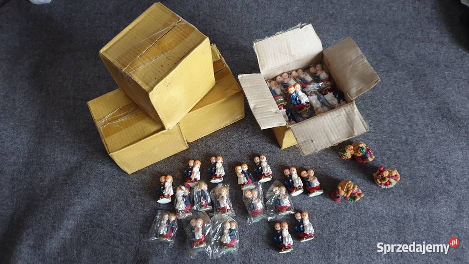 Figurki weselne ozdoba na stół pamiątka Skierniewice