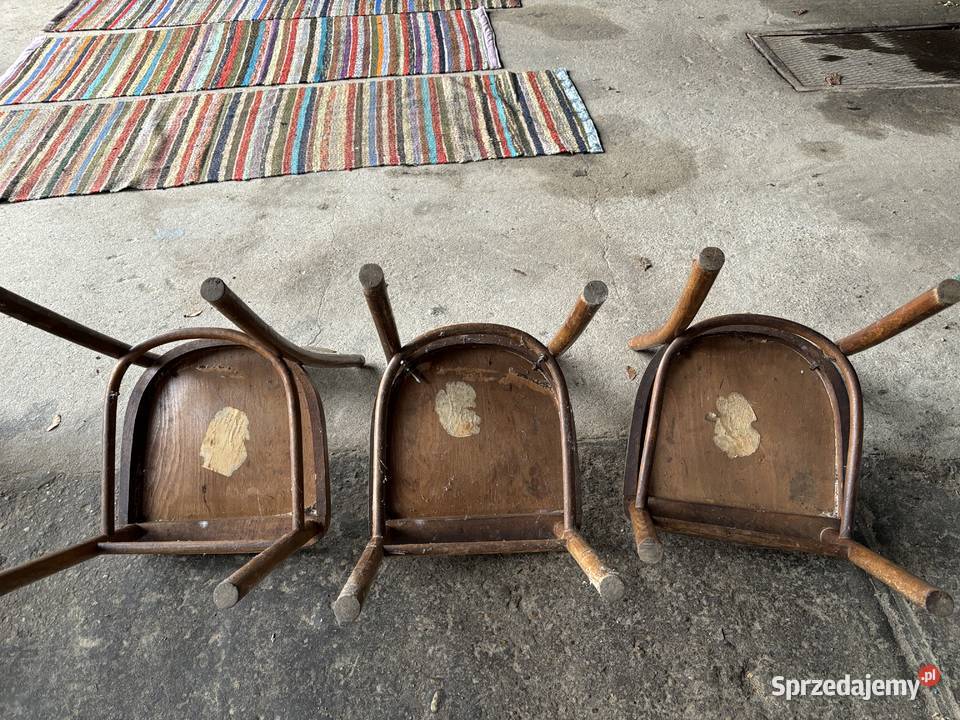 stare krzesła PRL gięte i inne vintage meble