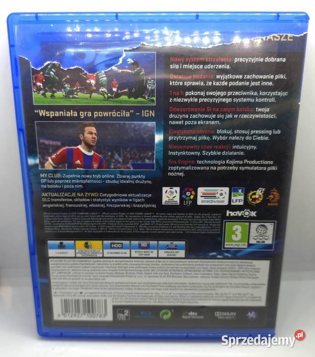 Gra Pro Evolution Soccer 2015 4 warmińsko-mazurskie