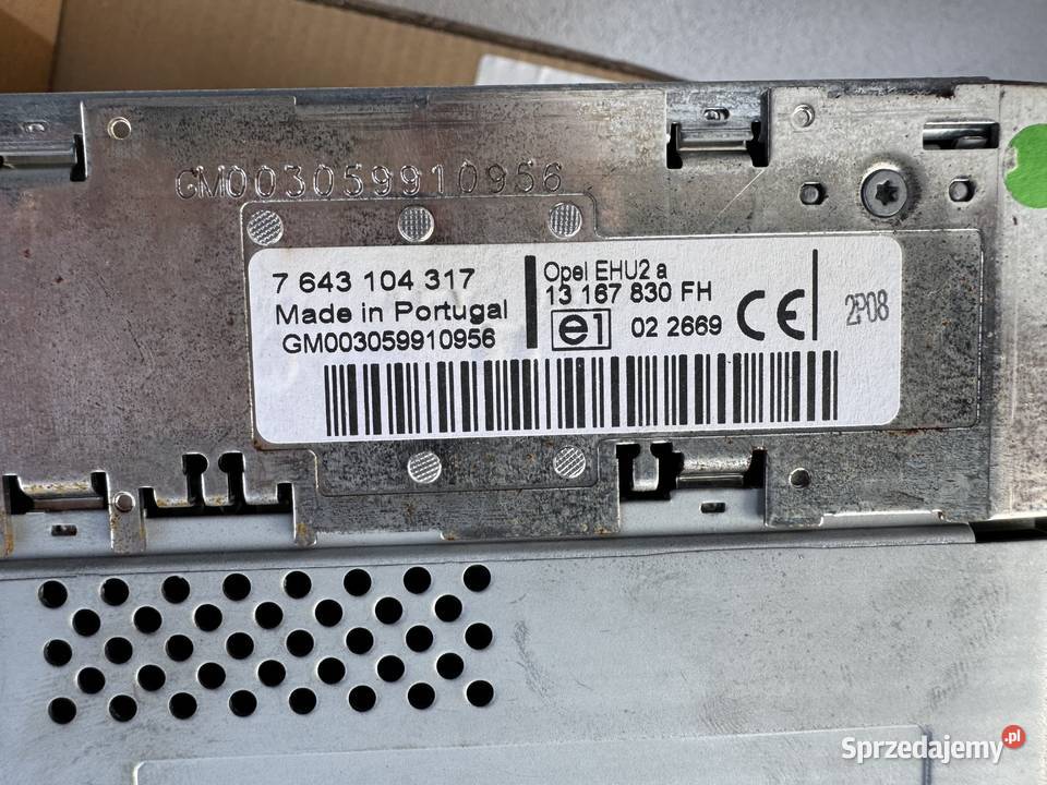 Radio CD30 MP3 z gps Opel Vectra Tigra Signum osobowe Stary Sącz