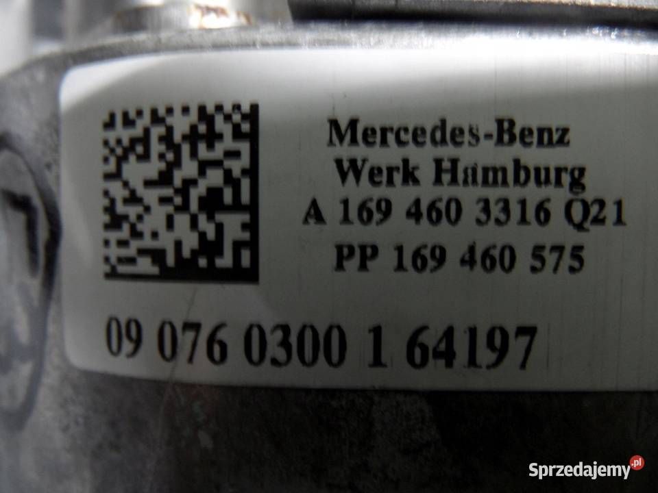 MERCEDES W169 LIFT 09r kolumna kierownicza