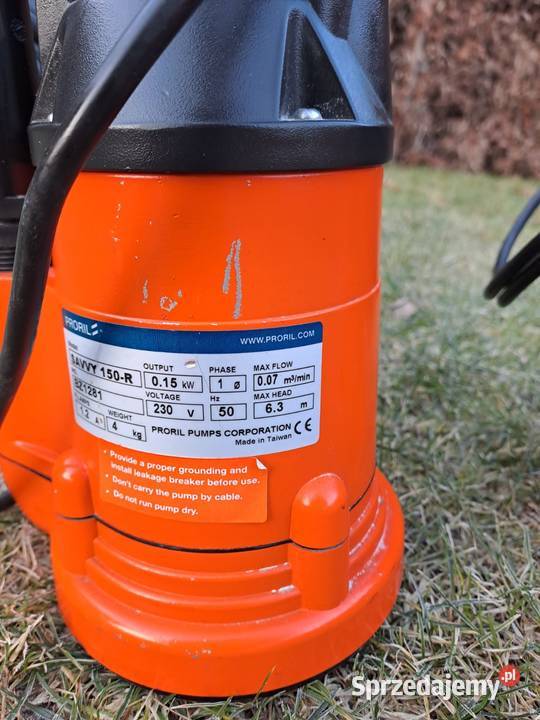 Pompa wody włoska na działkę zatapialna Namysłów