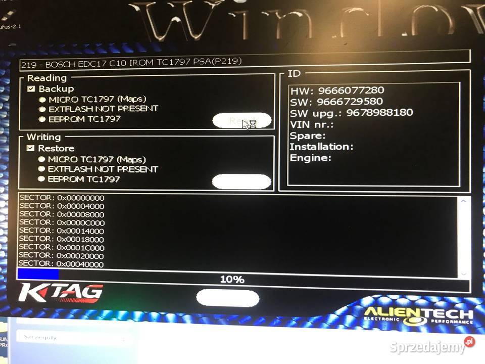 Klonowanie sterownika silnika EDC17C10 Kętrzyn