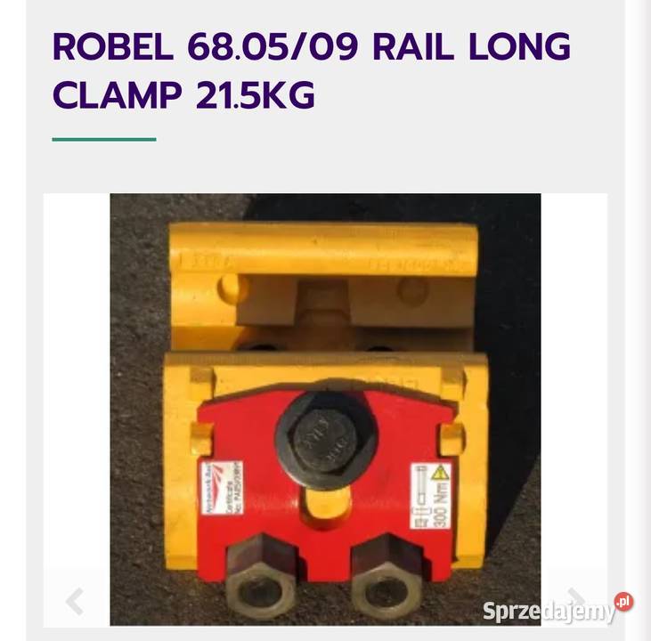 Robel ściskacz do szyn kolejowych dolnośląskie Chojnów sprzedam