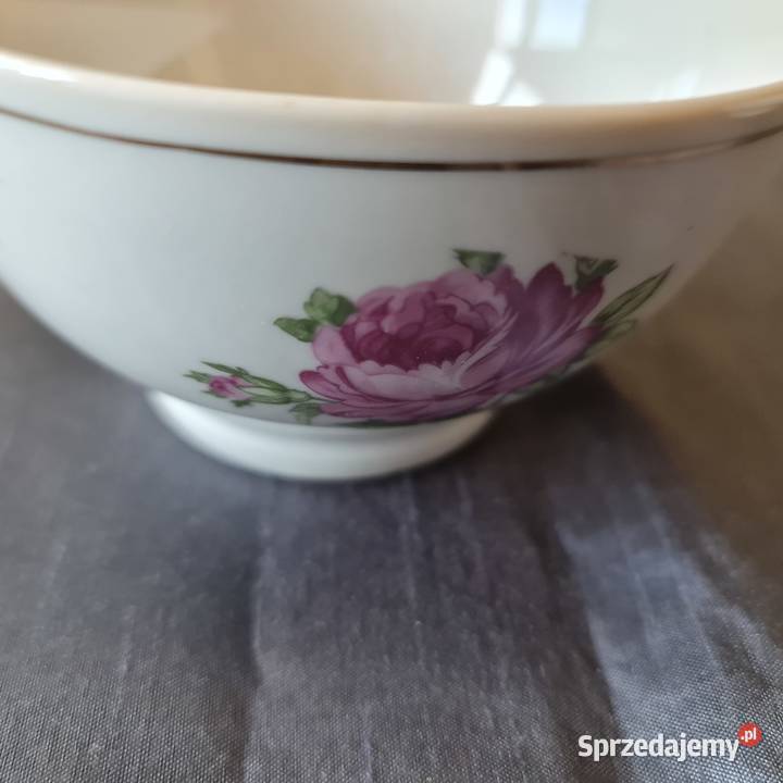 3 miseczki z porcelany PRL Warszawa