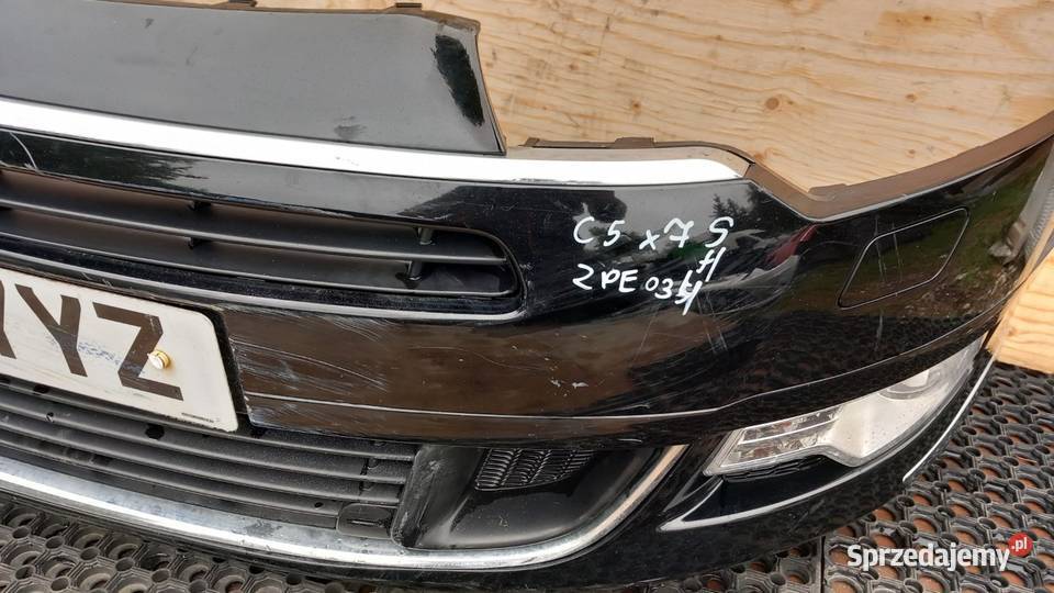CITROEN C5 III X7 ZDERZAK PRZÓD HALOGEN SPRYSK