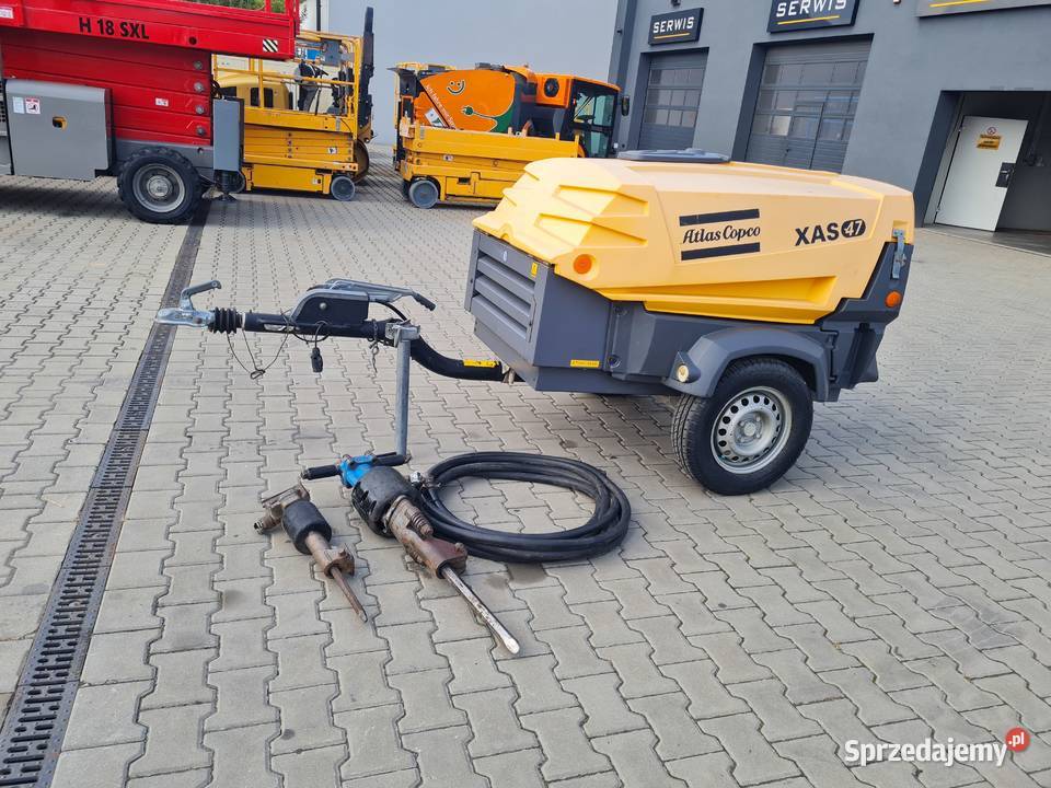 Sprężarka ATLAS COPCO młoty wąż 2013 Dąbrowa Tarnowska sprzedam