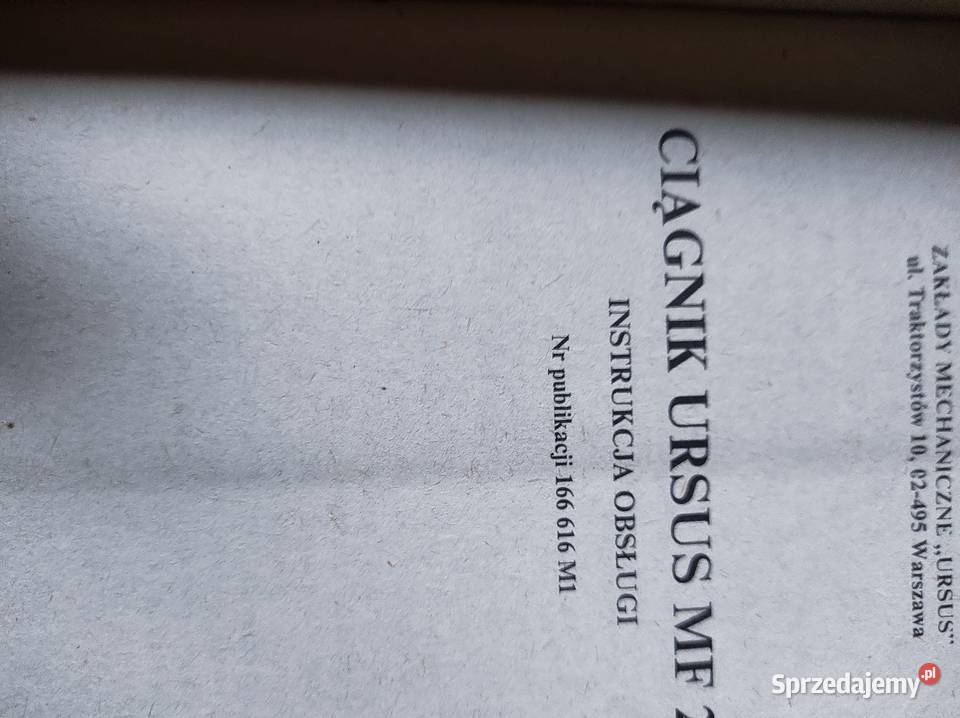 Katalog instrukcja obsługi i napraw ursus 255 mazowieckie