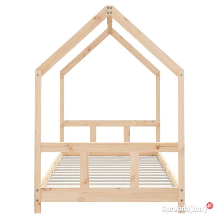 Rama łóżka dzieci 90x200 drewno sosnowe WM835718